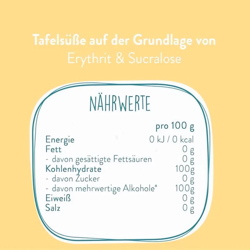 BORCHERS Schugga, Kristalline Streusüße - Erythrit-Sucralose Mischung 300g