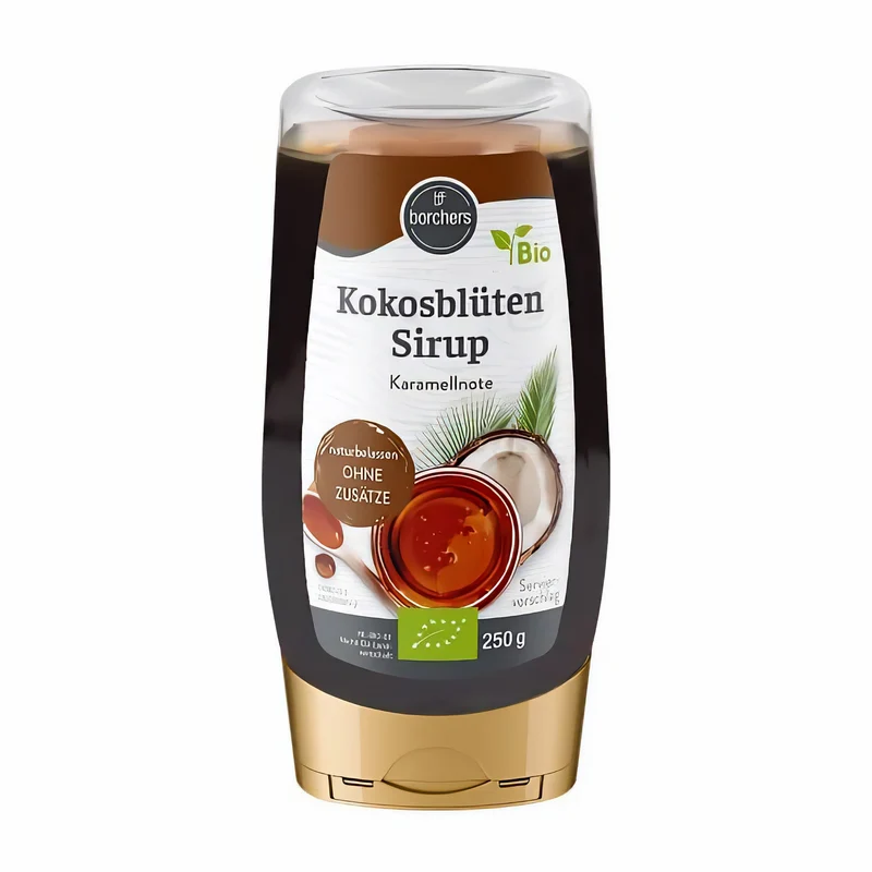 BORCHERS Bio Kokosblütensirup, Naturbelassener Sirup aus der Kokospalme 250g