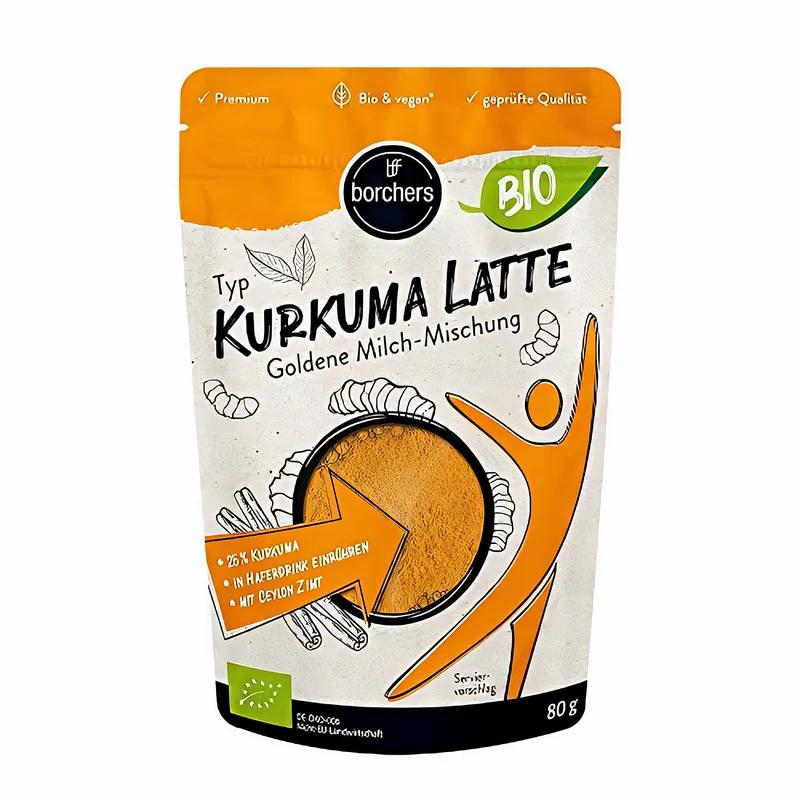 borchers Bio Kurkuma Latte - Goldene Milch-Mischung - 80g