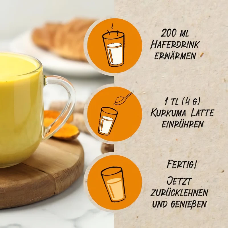borchers Bio Kurkuma Latte - Goldene Milch-Mischung - 80g