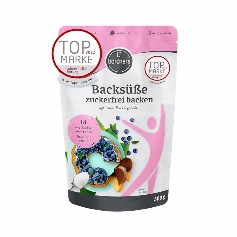 BORCHERS Backsüße, Streusüße zum Backen, auf Grundlage von Erythrit und Xylit, 1:1 wie Zucker - 300g