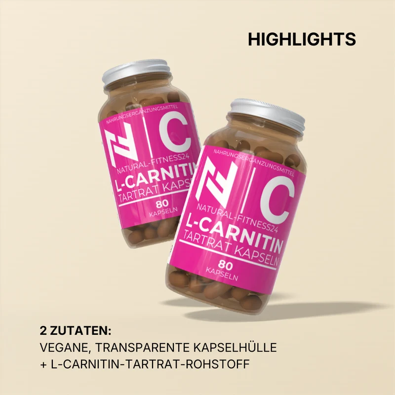 L-Carnitin Tartrat 1250mg 80 Kapseln