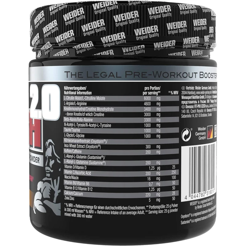 WEIDER Total RUSH 2.0 verschiedene Geschmäcker, ab 375g