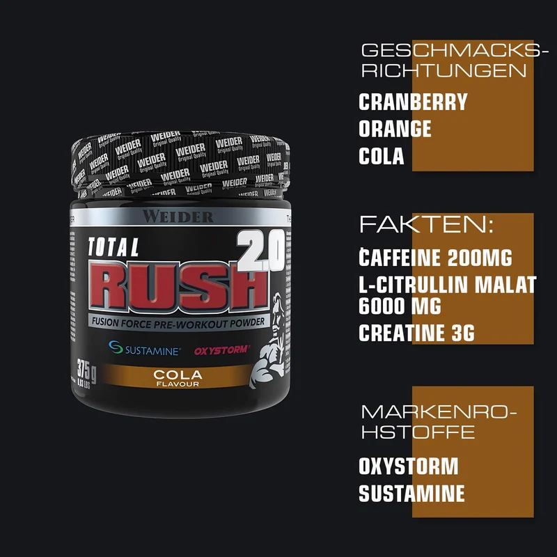 WEIDER Total RUSH 2.0 verschiedene Geschmäcker, ab 375g