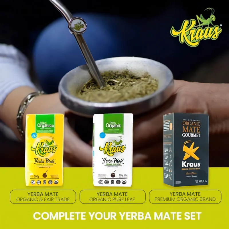 Bio Mate Tee Kraus Pure Leaf Organic - pura hoja/ohne Stängel und Pulver - 500g