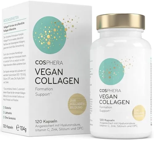 COSPHERA Vegan Collagen mit Vollagen® – 120 Kapseln