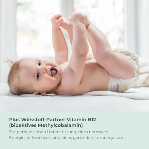 Cosphera - Folsäure Tabletten 800 µg mit Vitamin B12 & 5-MTHF – 180 vegane Tabletten