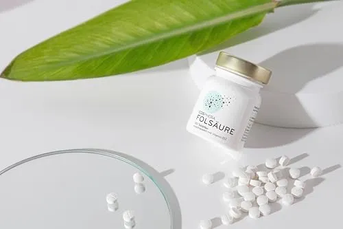 Cosphera - Folsäure Tabletten 800 µg mit Vitamin B12 & 5-MTHF – 180 vegane Tabletten