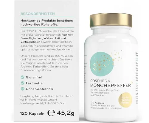 Mönchspfeffer Komplex 100 mg vegan – 120 Kapseln - 45,2g Dose