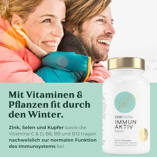 COSPHERA® 13 in 1 Immun Aktiv Komplex - 60 Kapseln - 52g Dose