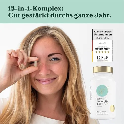 COSPHERA® 13 in 1 Immun Aktiv Komplex - 60 Kapseln - 52g Dose