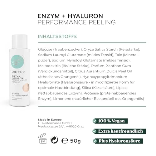 Cosphera Enzym + Hyaluron Performance Peeling - 50g