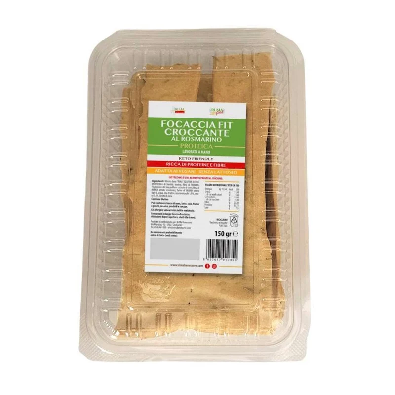 Focaccia Croccante Fit Proteica al Rosmarino 150g