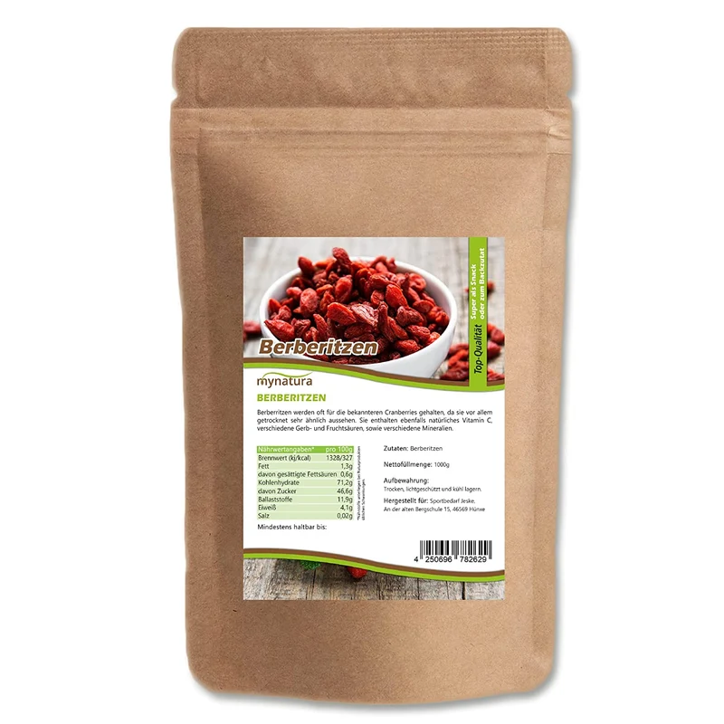 Mynatura getrocknete Berberitzen – 1Kg