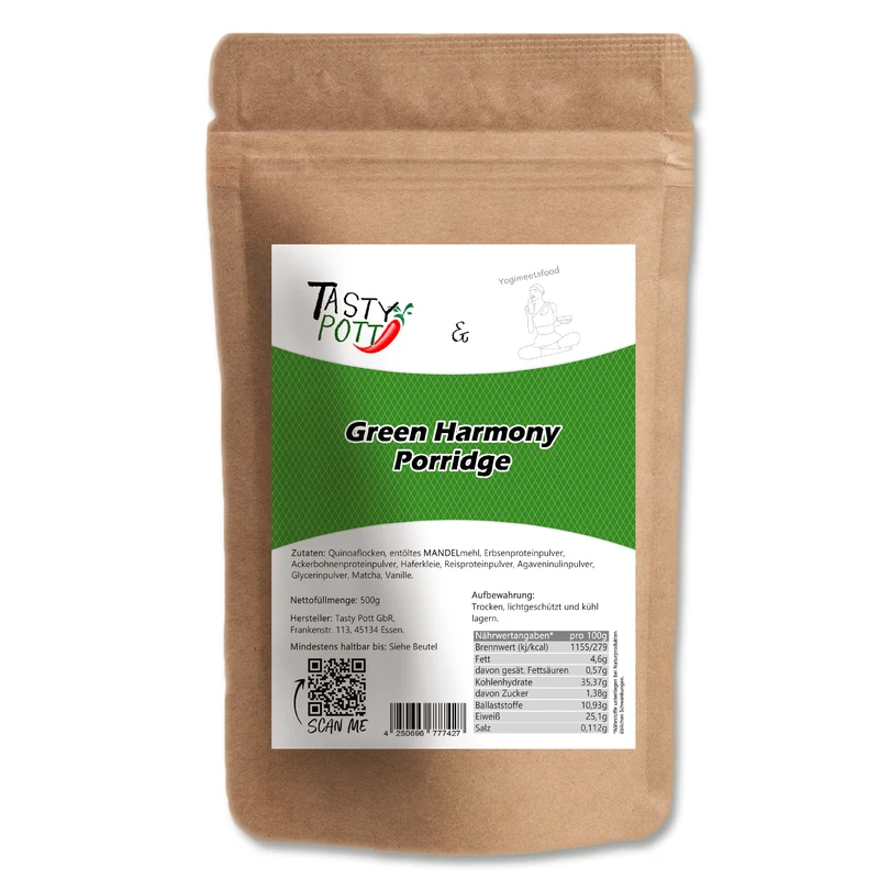 Tasty Pott Green Harmony Porridge - 500g