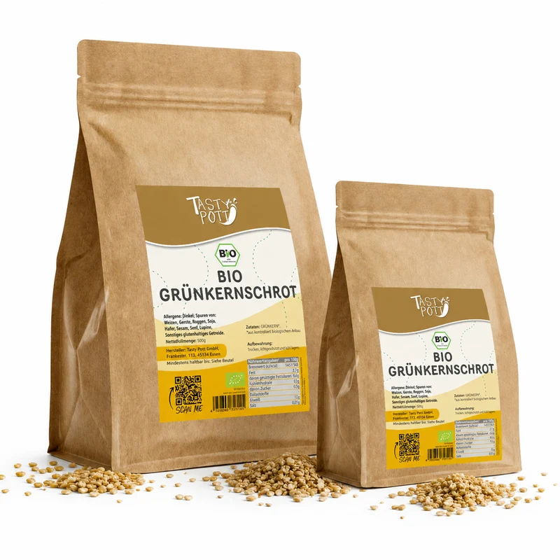 Tasty Pott Bio Grünkernschrot - im Beutel