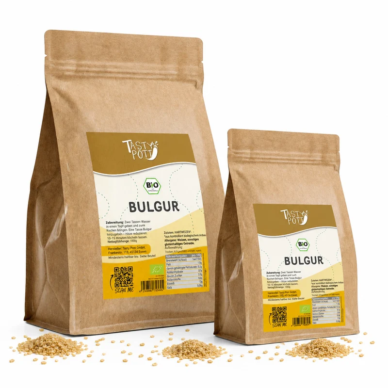 Tasty Pott Bio Bulgur - im Beutel