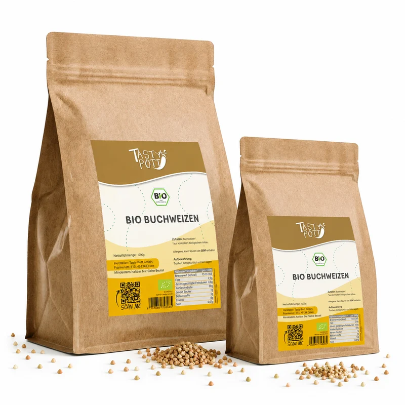 Tasty Pott Bio Buchweizen ganz - im Beutel