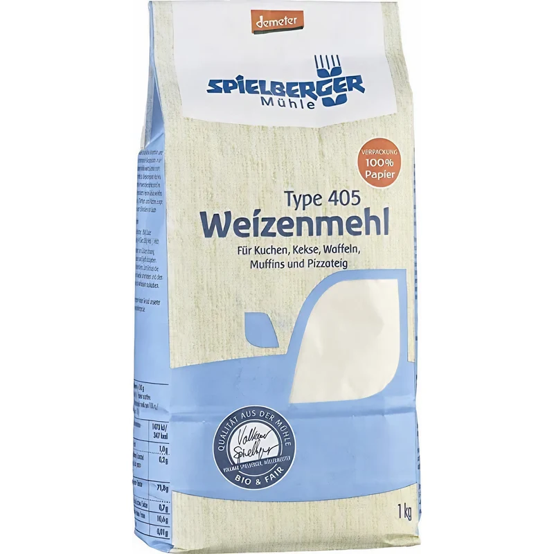 Spielberger Bio Weizenmehl 405, demeter (1000g)
