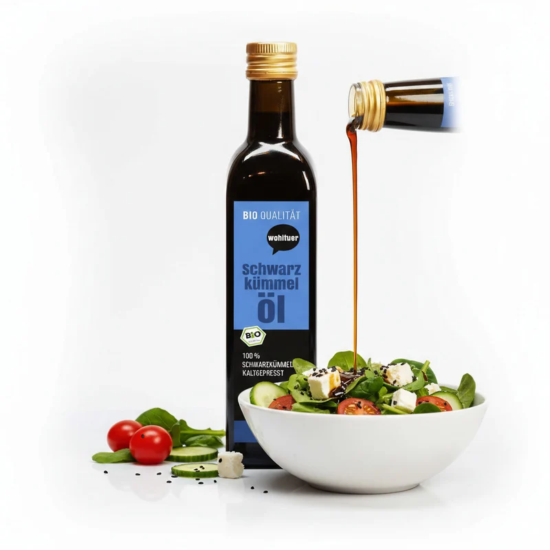 Wohltuer Bio Schwarzkümmel Öl kaltgepresst - 250ml Flasche