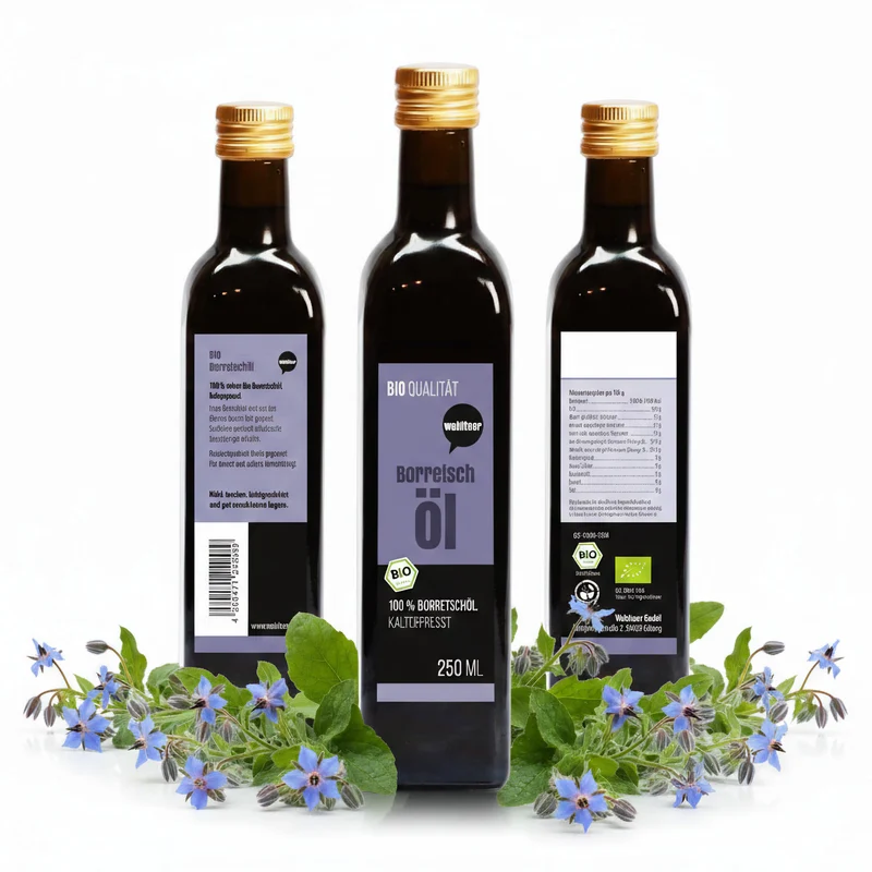 Wohltuer Bio Borretschöl Nativ gepresst und 100% rein Natur pur 250ml
