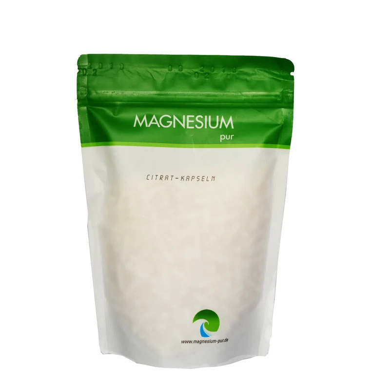 Magnesium Pur - 500 Kapseln Magnesium citrat Citrat Pur - vegan