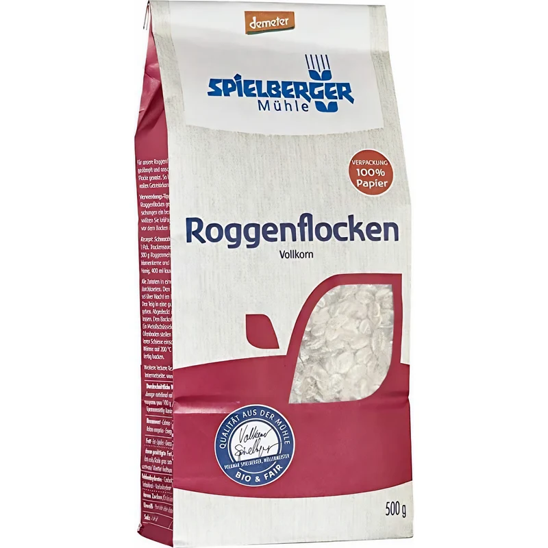 Spielberger Bio Roggenflocken, demeter (500g)