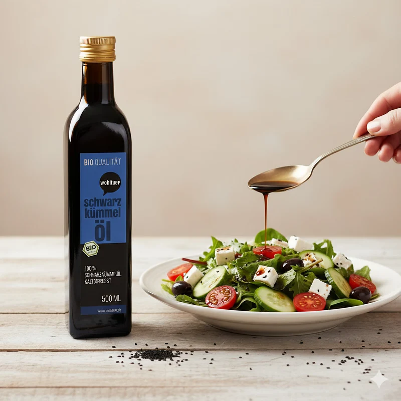 Wohltuer Bio Schwarzkümmel Öl 500 ml - Kaltgepresst