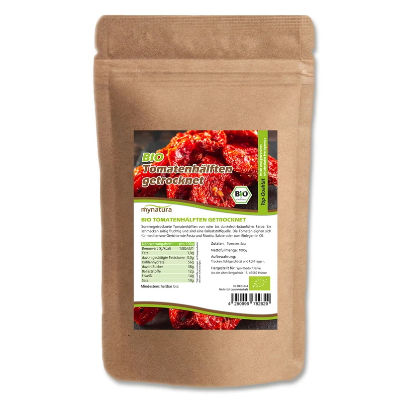 Mynatura Bio Tomatenhälften getrocknet - Im Beutel (1kg)