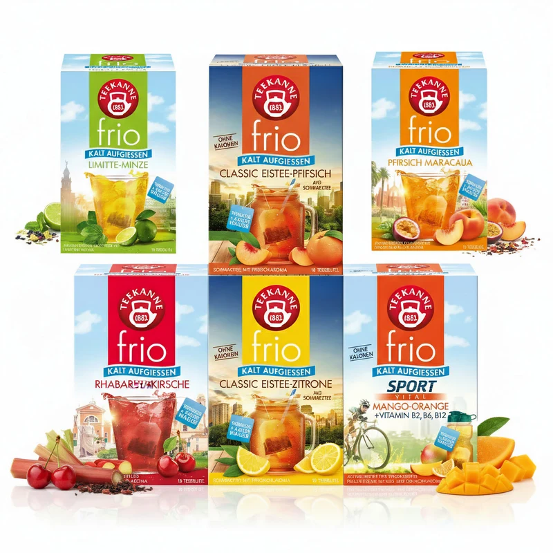 Teekanne Frio 5er Set Eistee - 90 Beutel