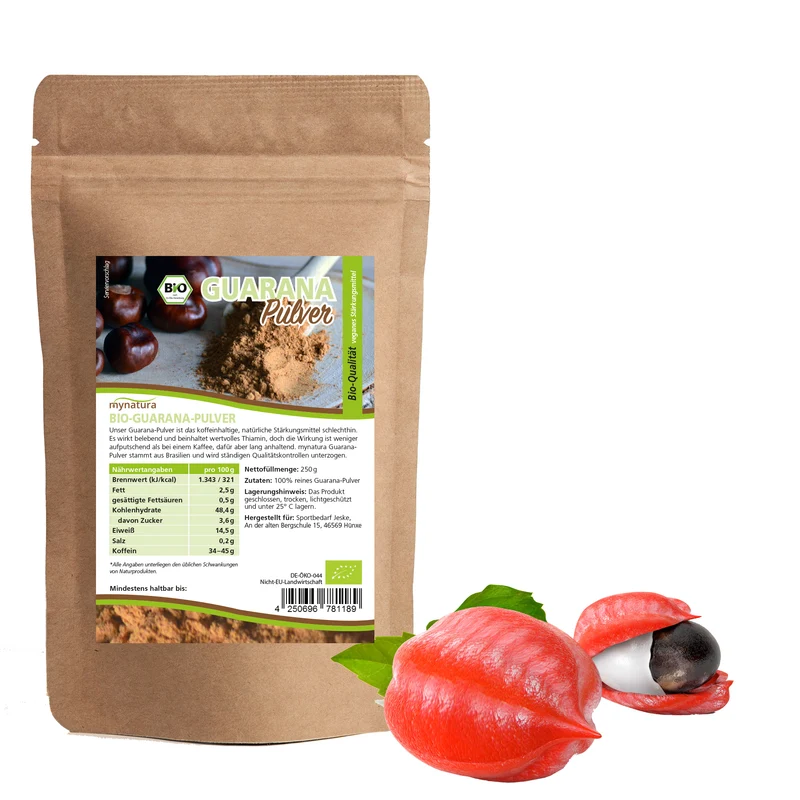 Mynatura Bio Guarana Pulver – 250g