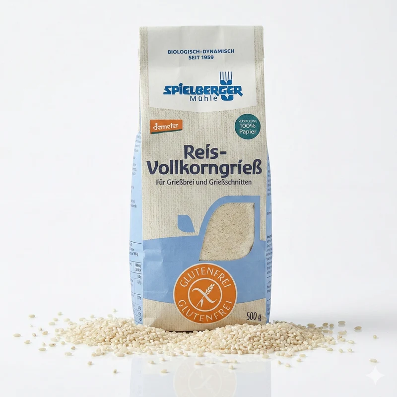 Spielberger Bio Glutenfreier Reis-Vollkorngrieß 500 g