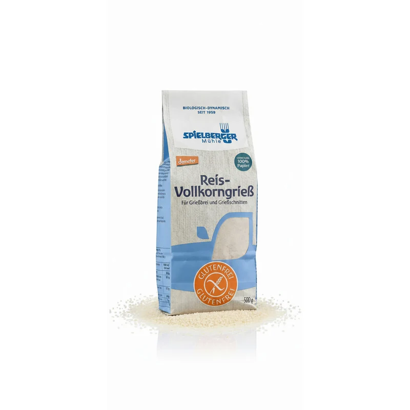 Spielberger Bio Glutenfreier Reis-Vollkorngrieß 500 g