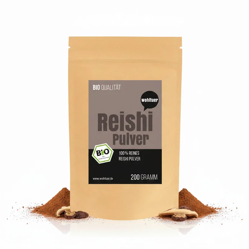 Wohltuer Bio Reishi Pulver Vitalpilz Mineralstoffreiche 200g