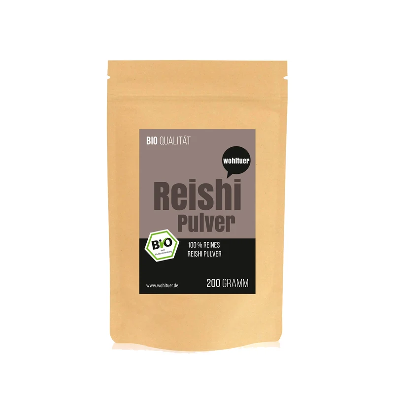 Wohltuer Bio Reishi Pulver Vitalpilz Mineralstoffreiche 200g