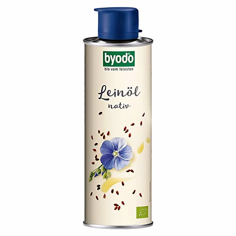 Byodo Bio Leinöl, nativ - in der Dose (1 x 0,25 l)