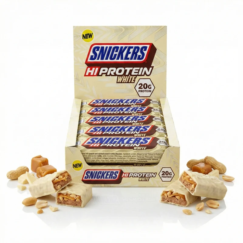 Snickers Hi-Protein White Bar 12x57g - weiße Schokolade