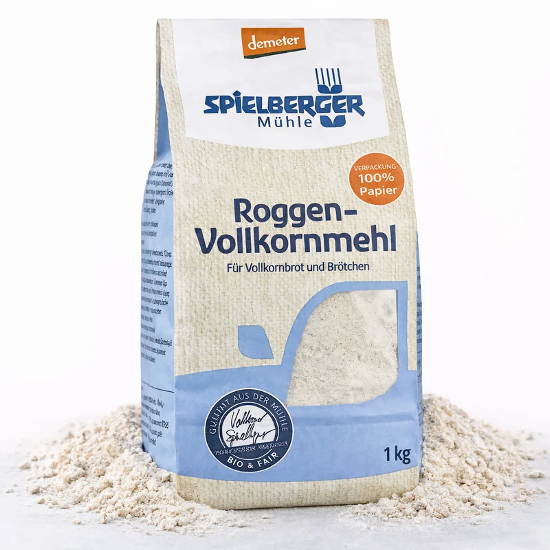 Spielberger Bio Roggen-Vollkornmehl demeter - 1kg
