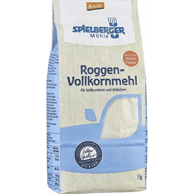 Spielberger Bio Roggen-Vollkornmehl demeter - 1kg