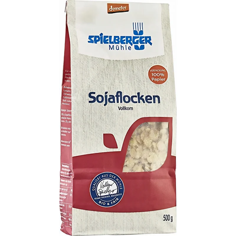 Spielberger Bio Sojaflocken, demeter 500g