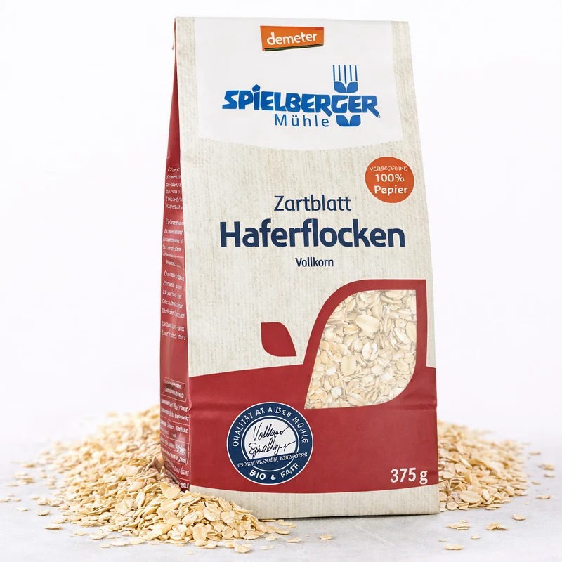 Spielberger Bio Haferflocken Zartblatt, demeter (375 g)