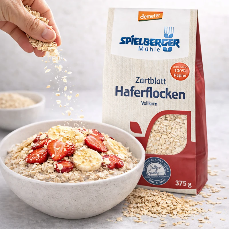 Spielberger Bio Haferflocken Zartblatt, demeter (375 g)