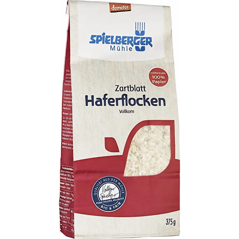 Spielberger Bio Haferflocken Zartblatt, demeter (375 g)