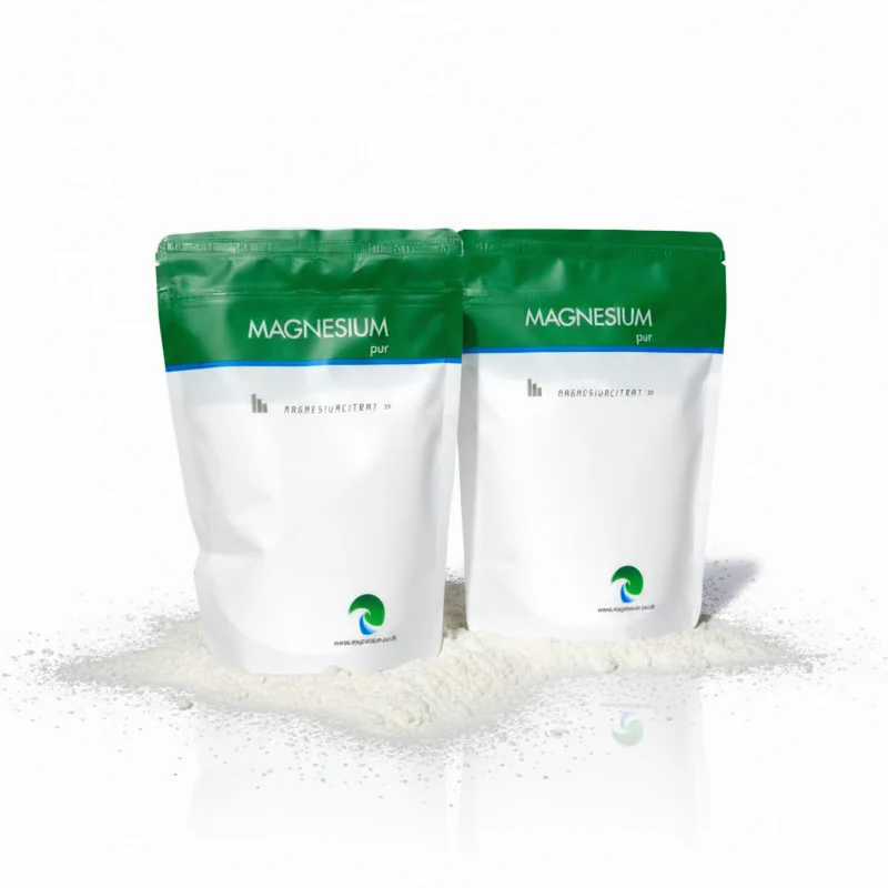 Magnesium Pur Magnesiumcitrat Citrat Pulver - 2x500g Set