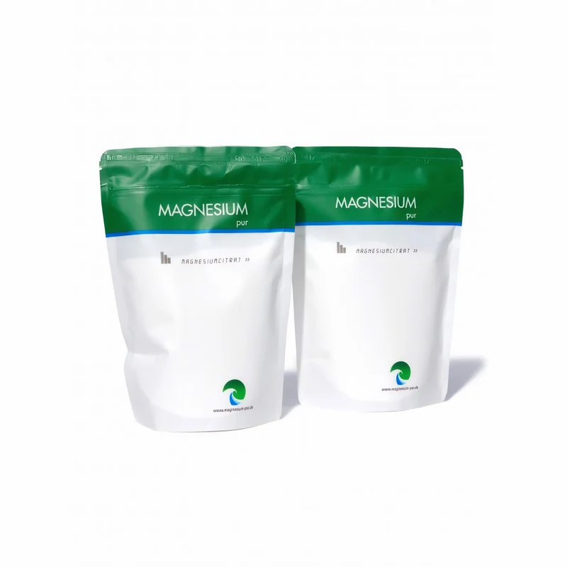 Magnesium Pur Magnesiumcitrat Citrat Pulver - 2x500g Set