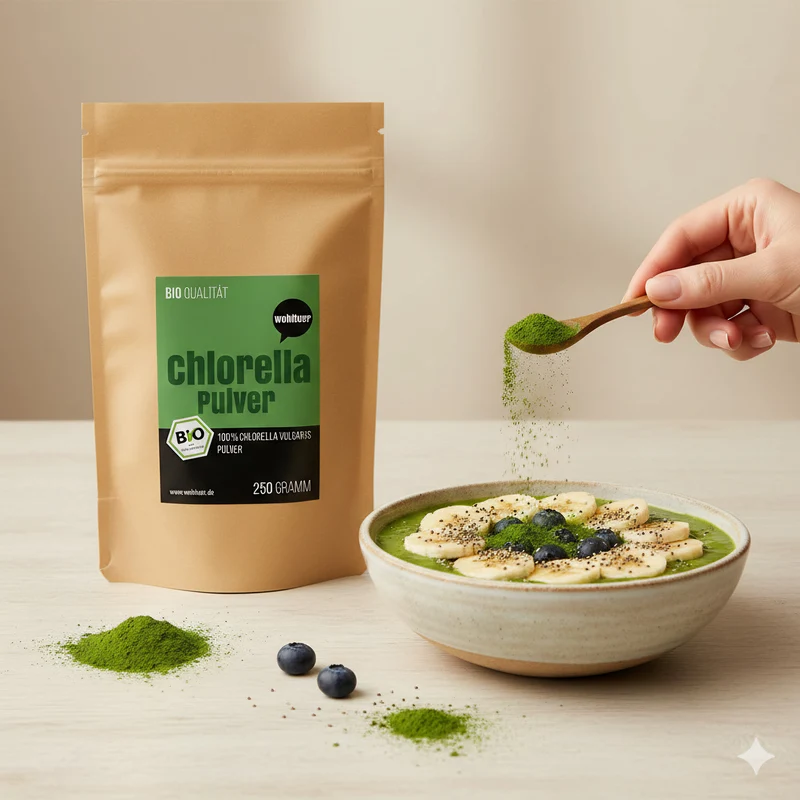 Wohltuer Bio Chlorella Algen Pulver - 250g