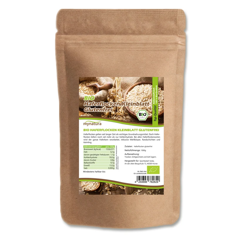 Mynatura Bio Kleinblatt Haferflocken - 1kg