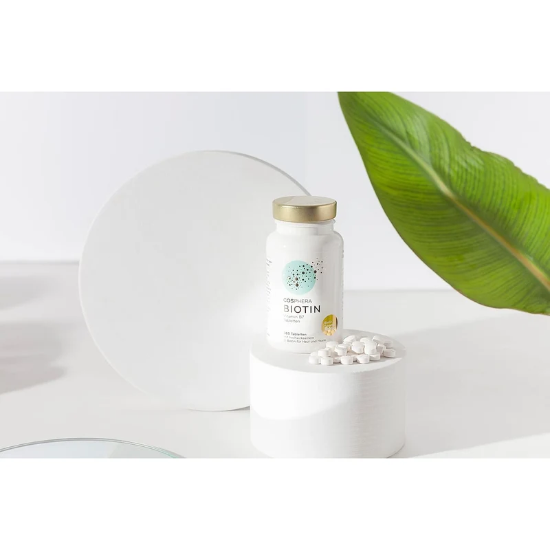 Cosphera - Biotin Hochdosiert 10.000 mcg D-Biotin - 365 vegane Tabletten