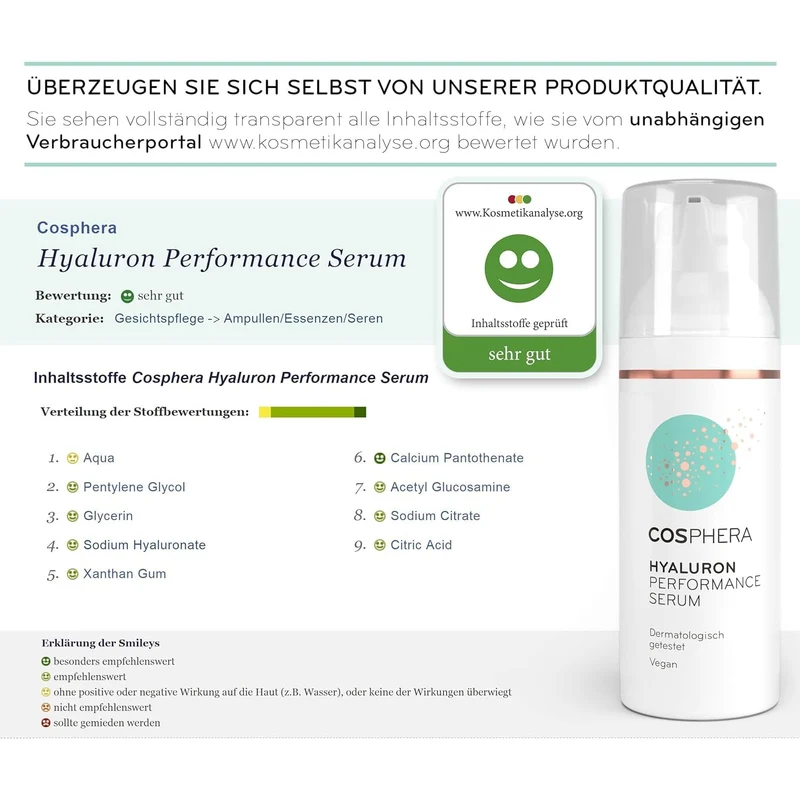 Cosphera Hyaluron Performance Serum hochdosiert - 50ml