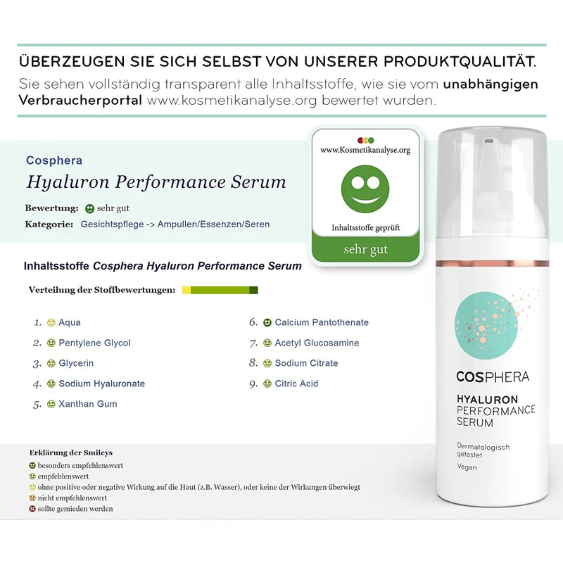 Cosphera Hyaluron Performance Serum hochdosiert - 50ml
